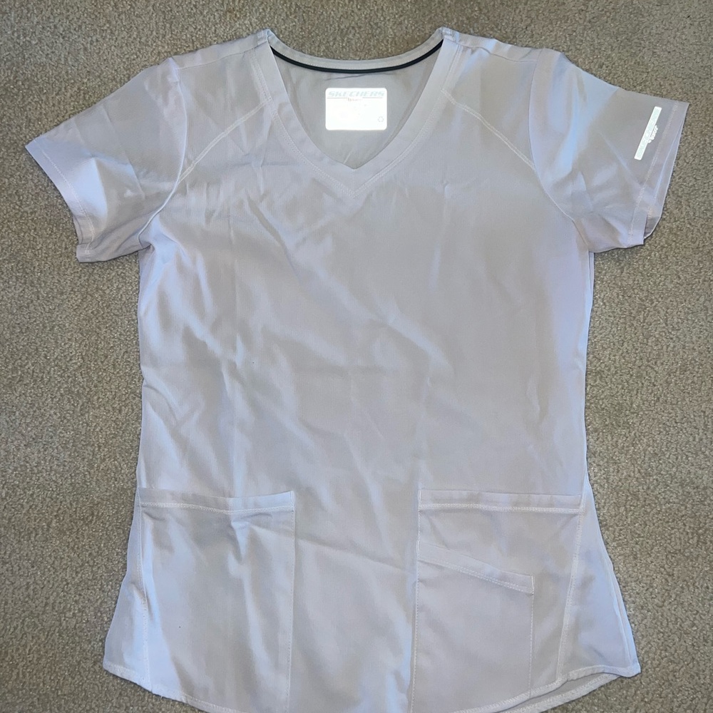 White Scrub Top